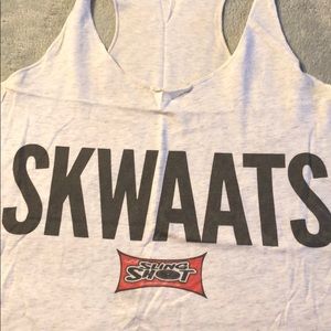 Squats SKWAATS gym tank top crop top size small